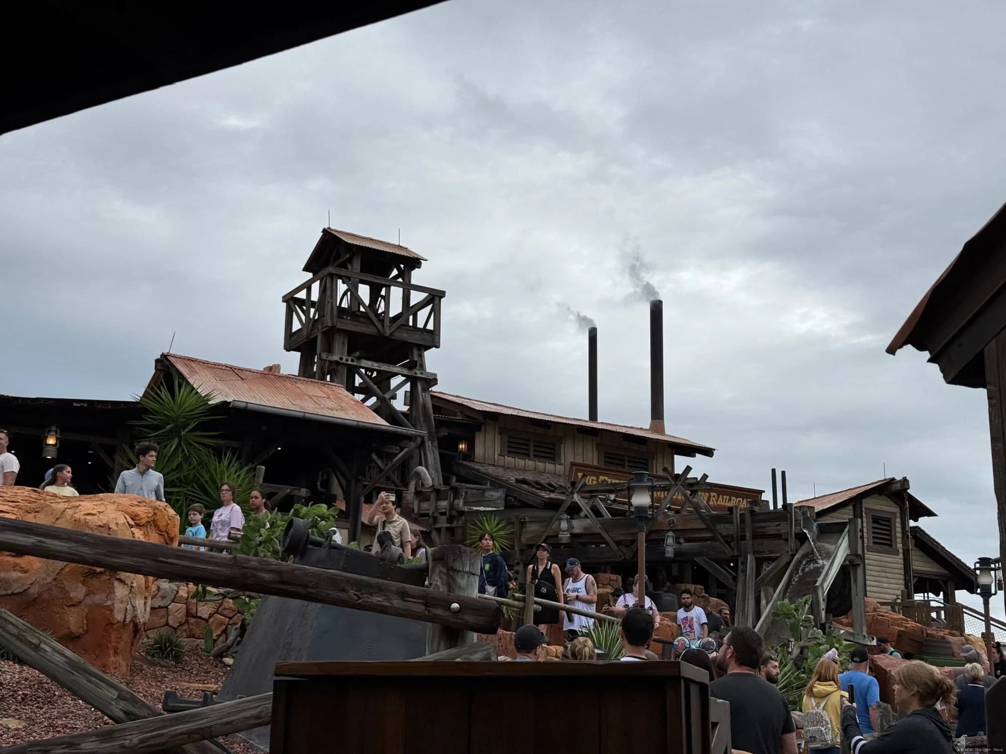 Big Thunder Mountain Railroad roller coaster with mine-themed scenery at Walt Disney World Magic Kingdom