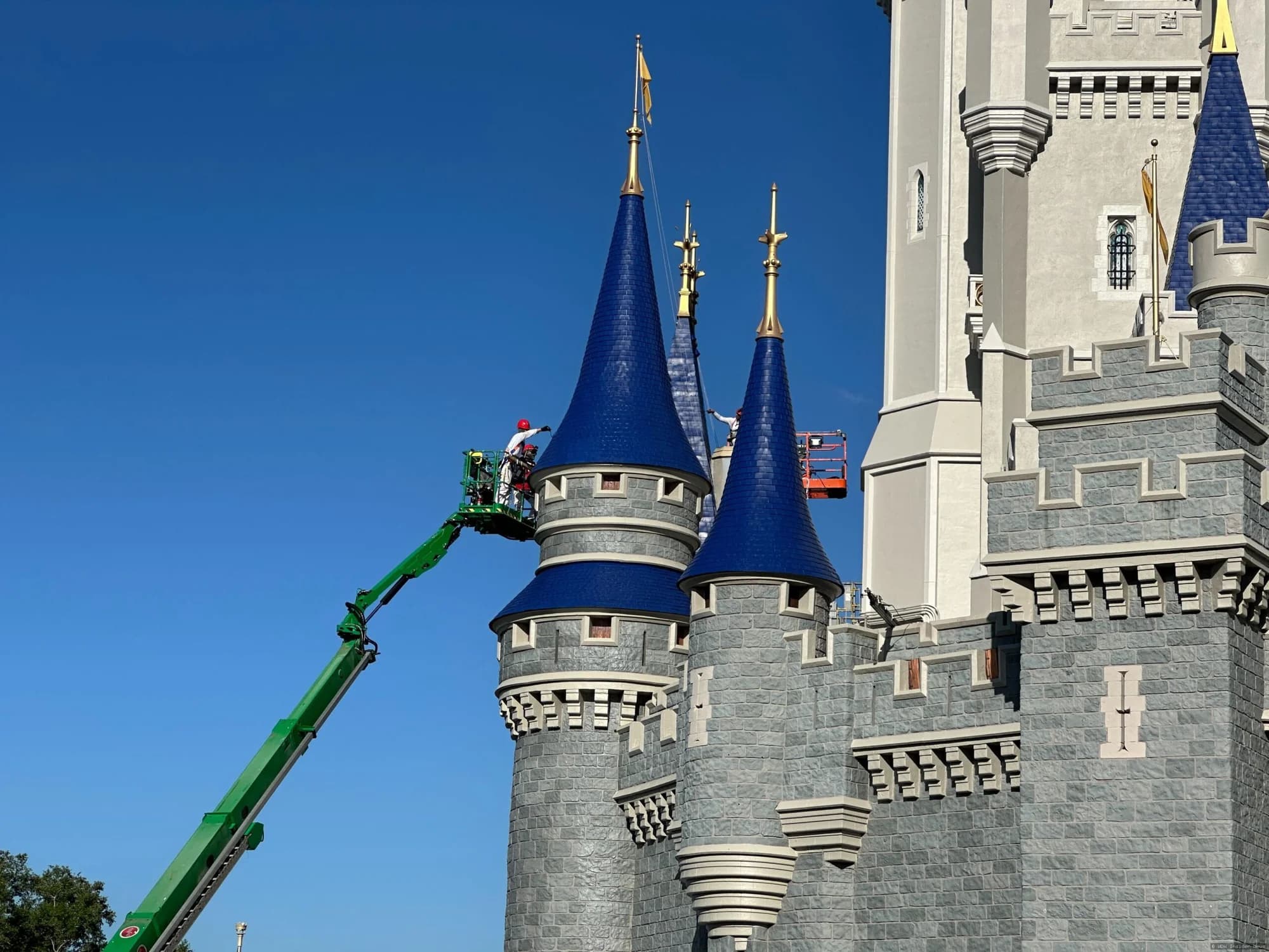 Construction Walls Removed From Cinderella Castle as Repainting Project Nears End