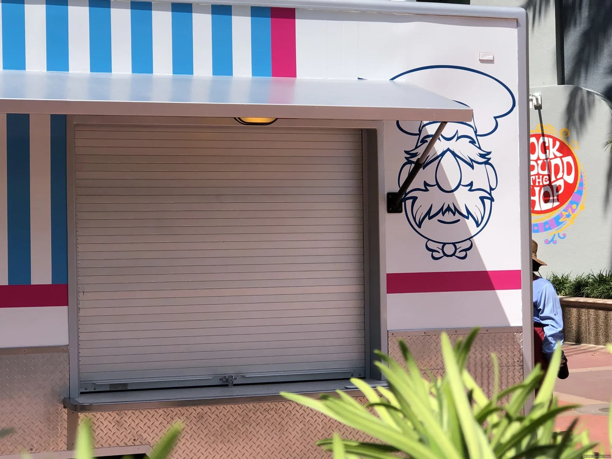 Swedish Chef's food stand interior at Disney Hollywood Studios with colourful Muppet décor and kitchen props