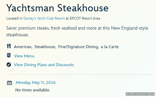 Crews Cup Lounge Reopens as Yachtsman Steakhouse Closes This Weekend at Disneys Yacht Club Resort in Walt Disney World