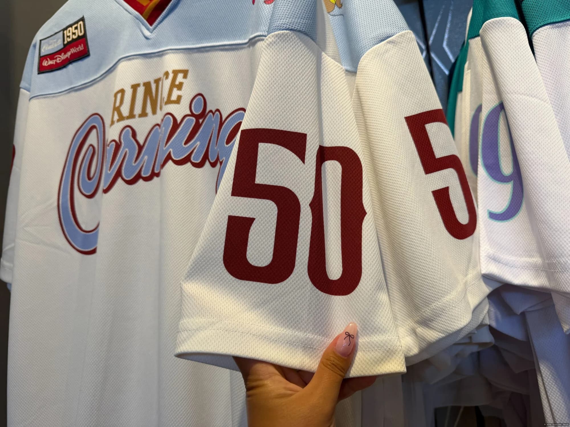 Football Jerseys Featuring Princesses and Princes at Walt Disney World