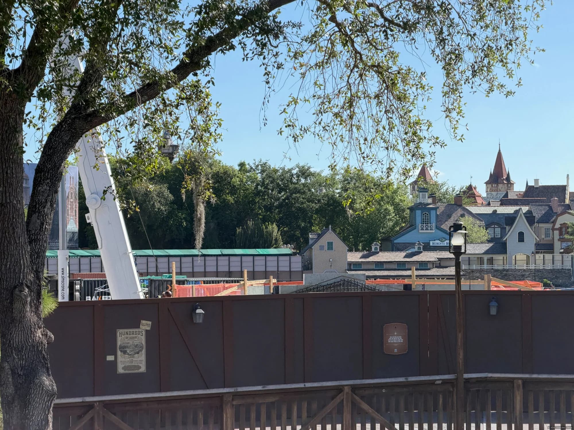 Construction Wall Erected Near Big Al’s at Magic Kingdom