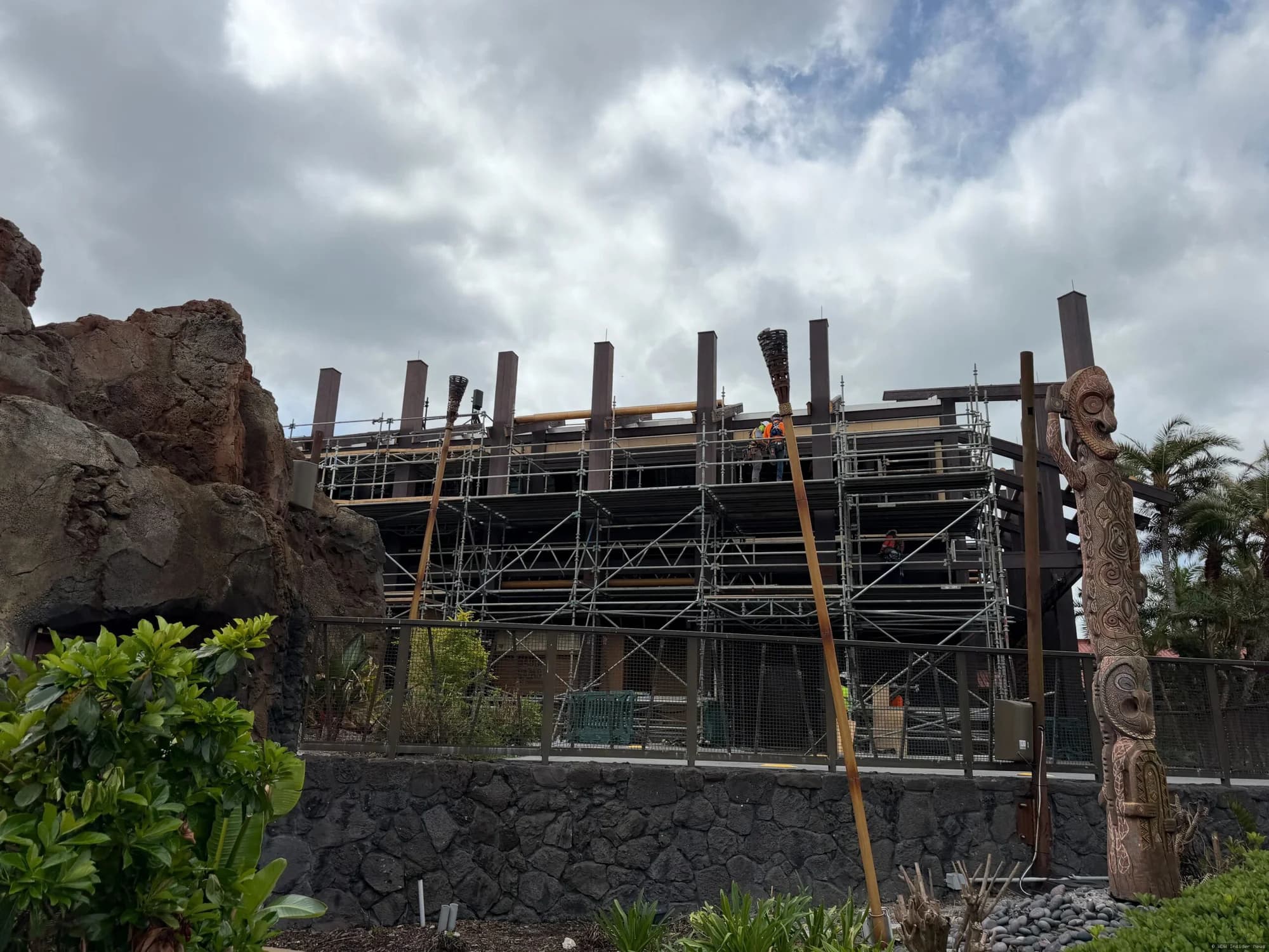 Construction Work Progresses Around Disneys Polynesian Resort