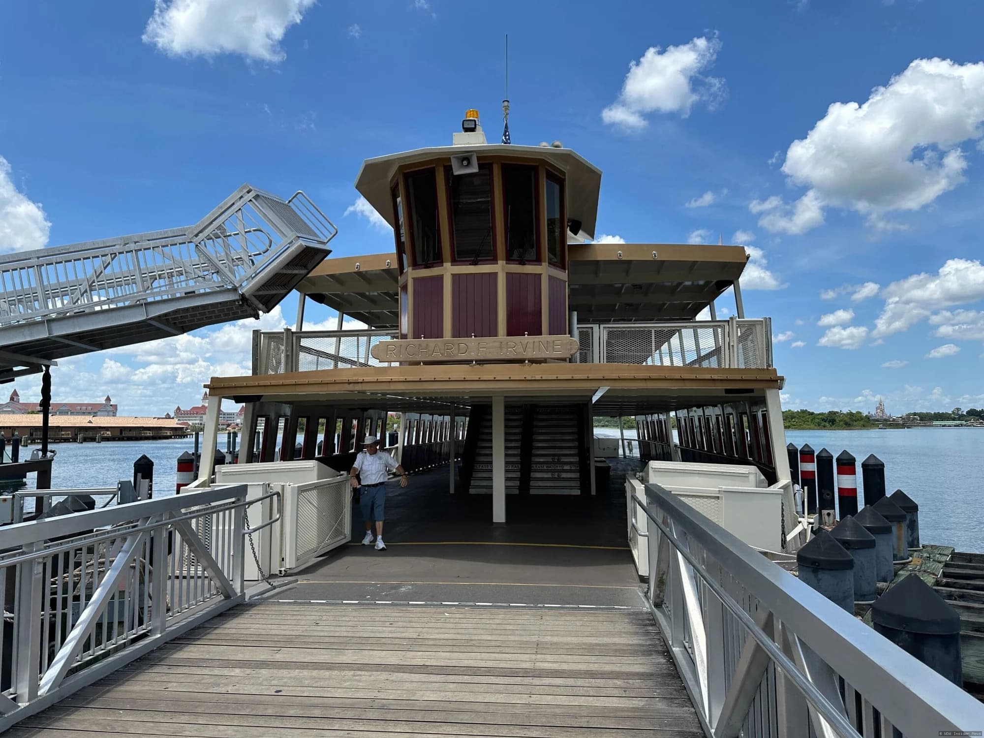 Richard F. Irvine Ferryboat Returns to Magic Kingdom With Fresh Paint
