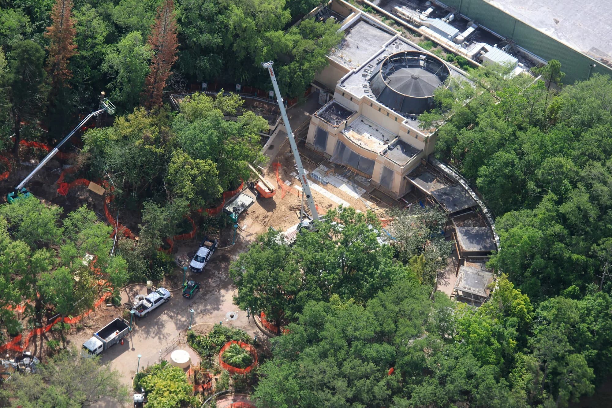 Carousel Goes Vertical, Aerial Photos Reveal More Construction Updates on Animal Kingdom’s Tropical Americas