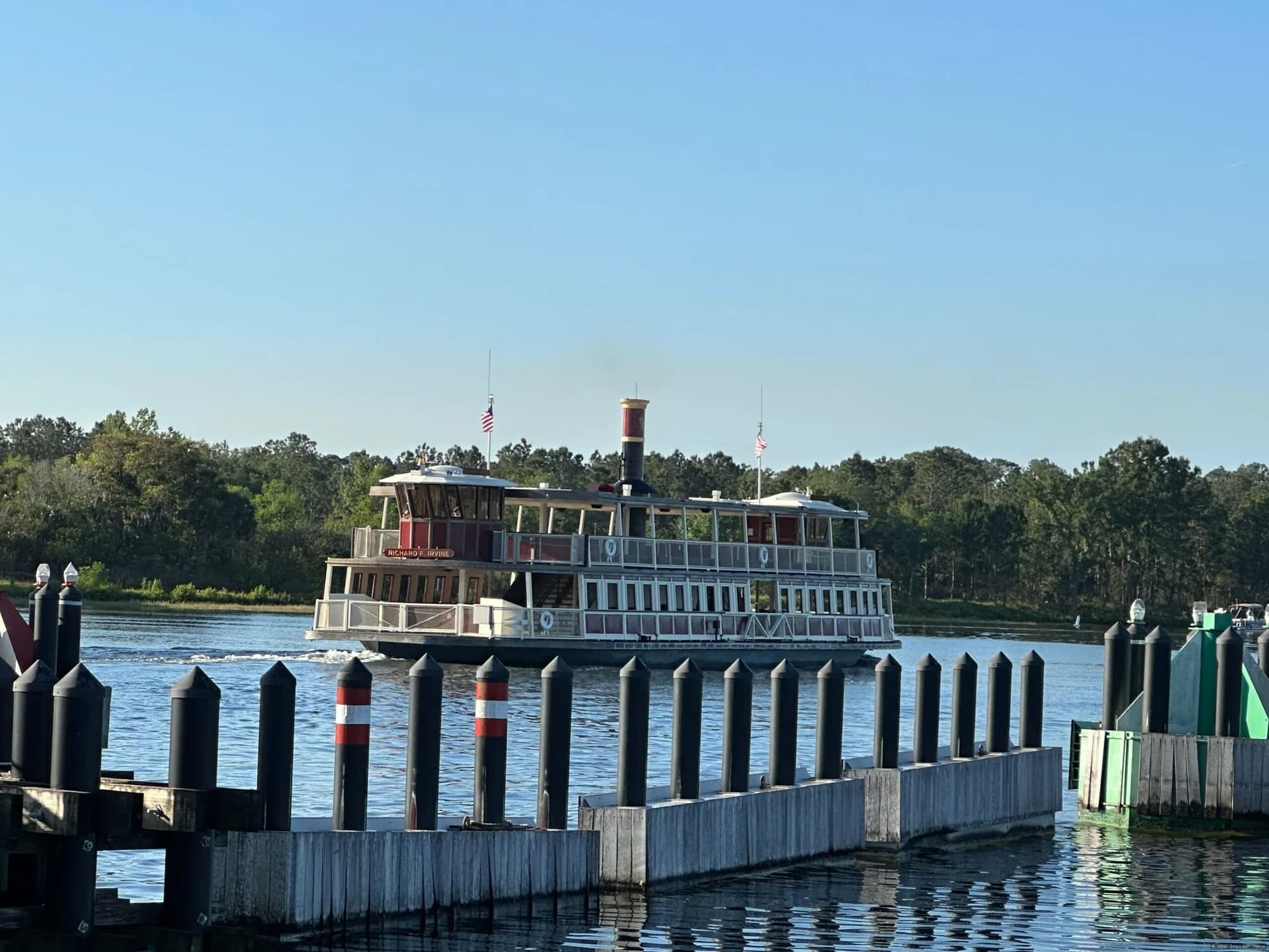 Richard F. Irvine Ferryboat Returns to Magic Kingdom With Fresh Paint