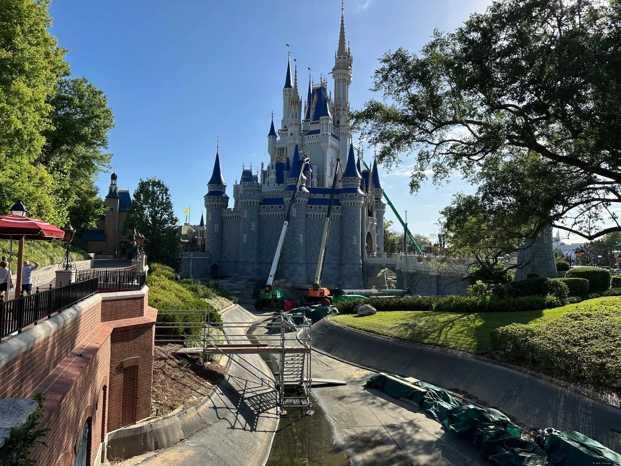 Construction Walls Removed From Cinderella Castle as Repainting Project Nears End