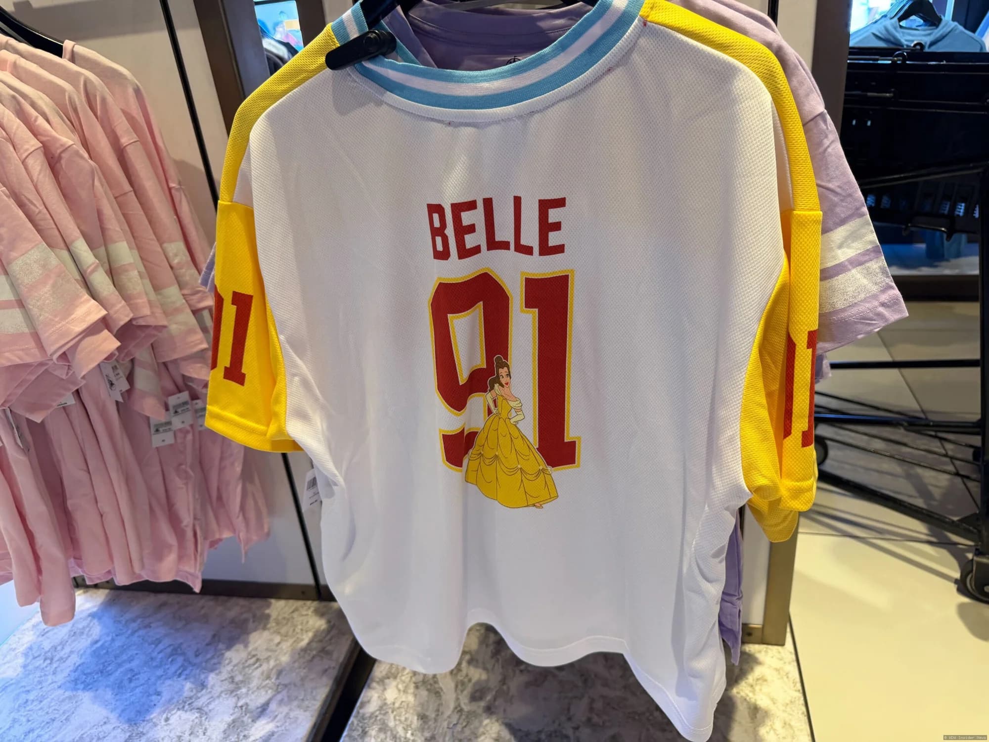 Football Jerseys Featuring Princesses and Princes at Walt Disney World