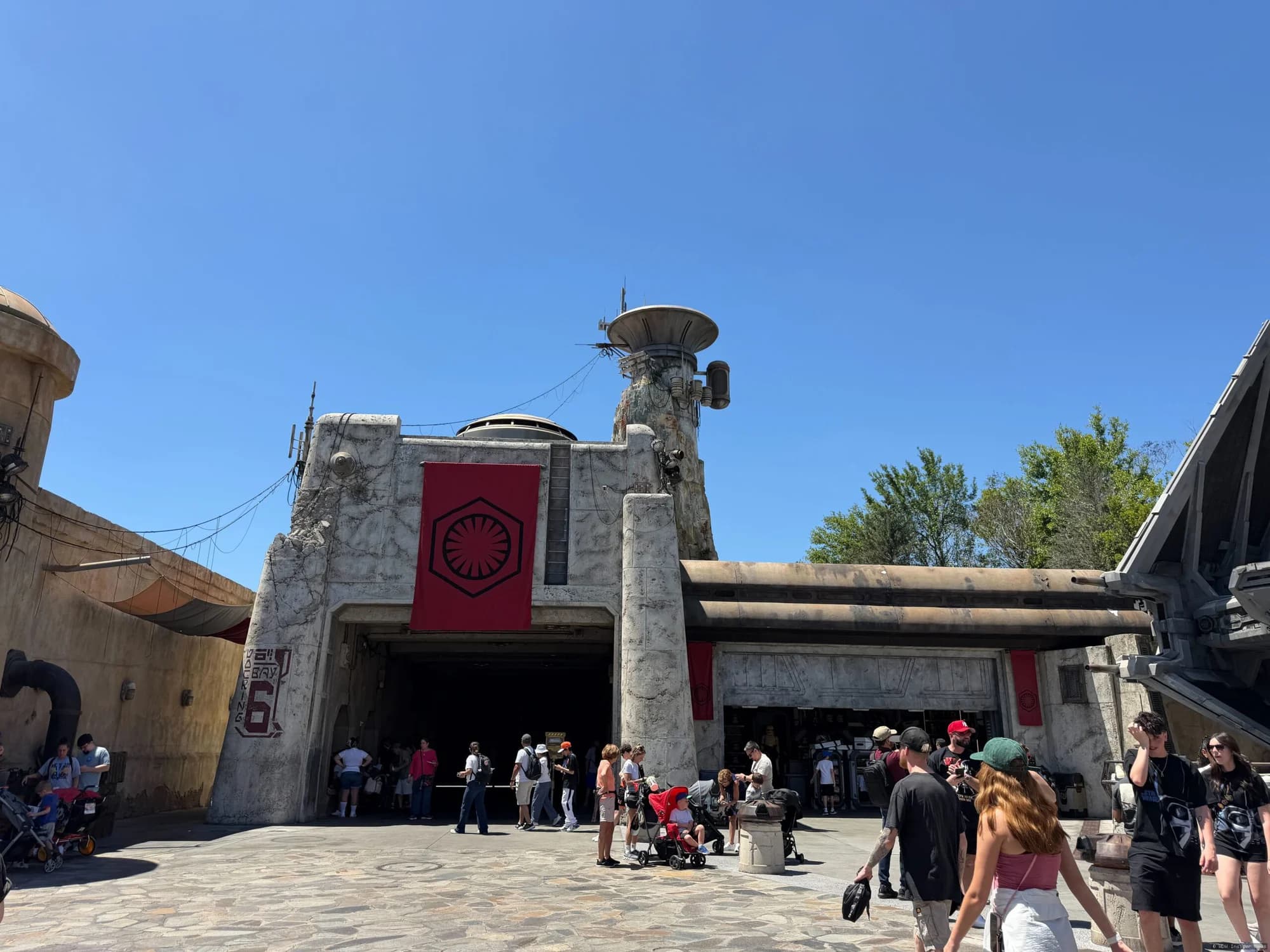 Docking Bay 6 Now Flying First Order Banners at Hollywood Studios