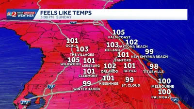 Orlando Heat Index Expected to Reach 100 Degrees This Weekend